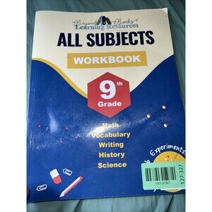 9Th Grade All Subjects Workbook: High School Curriculum Workbo (Paperback) - NEW